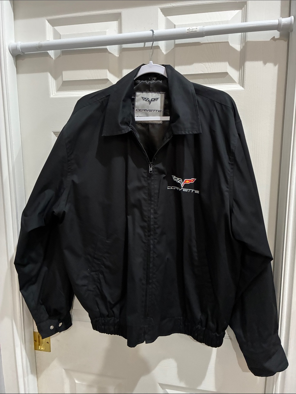 Corvette Men's Black Lightweight Zip Jacket